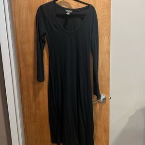 Black simple cotton dress!